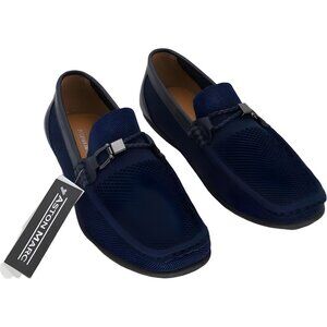 Aston Marc Men's Knit Driving Loafers Navy - US 9M EU 43